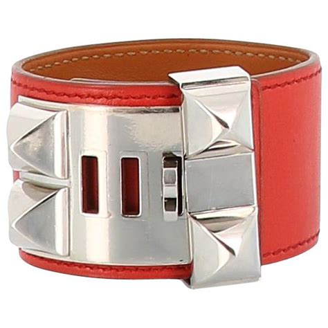 bracelet hermes femme cuir orange